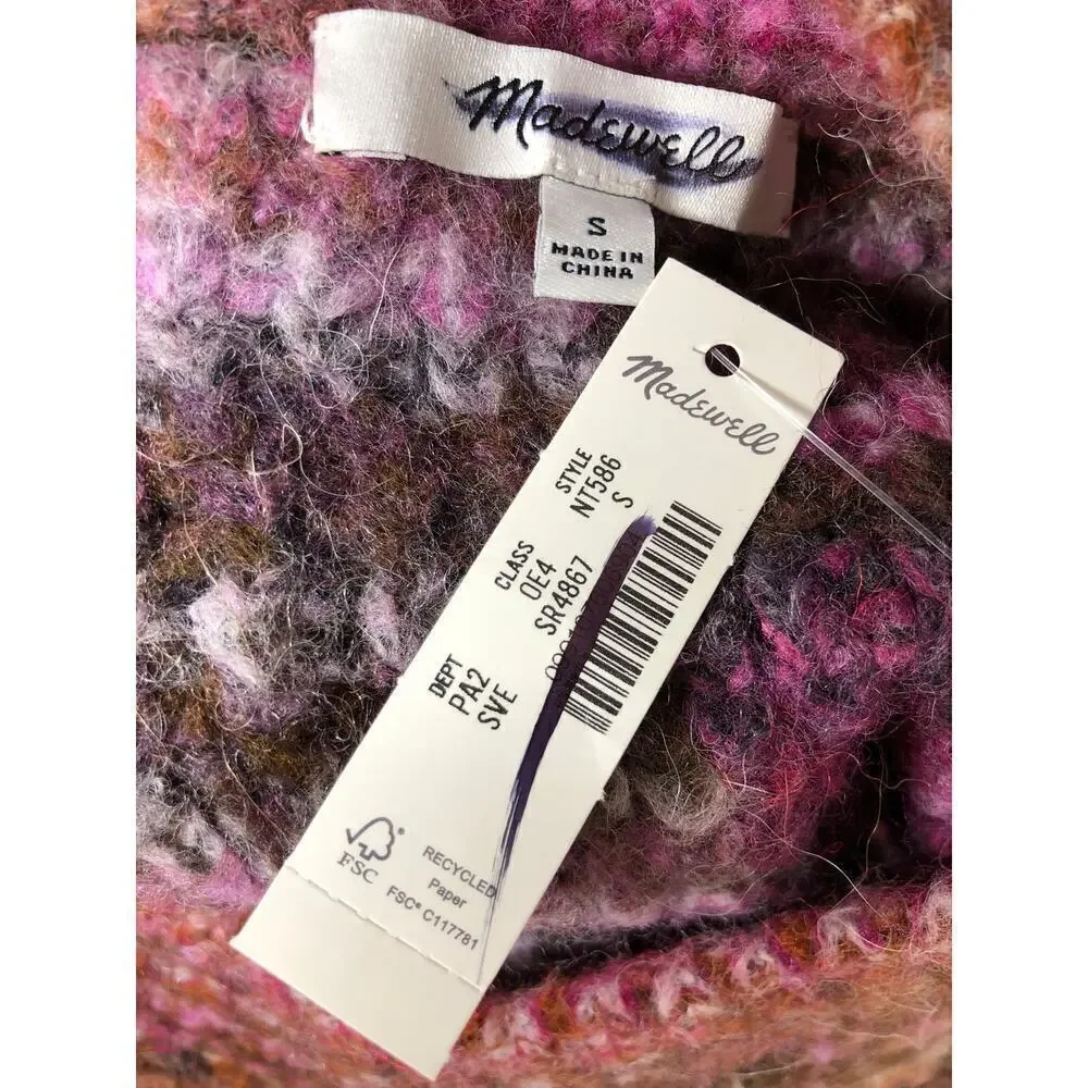 Madewell Space-Dyed Crewneck Sweater NWT S